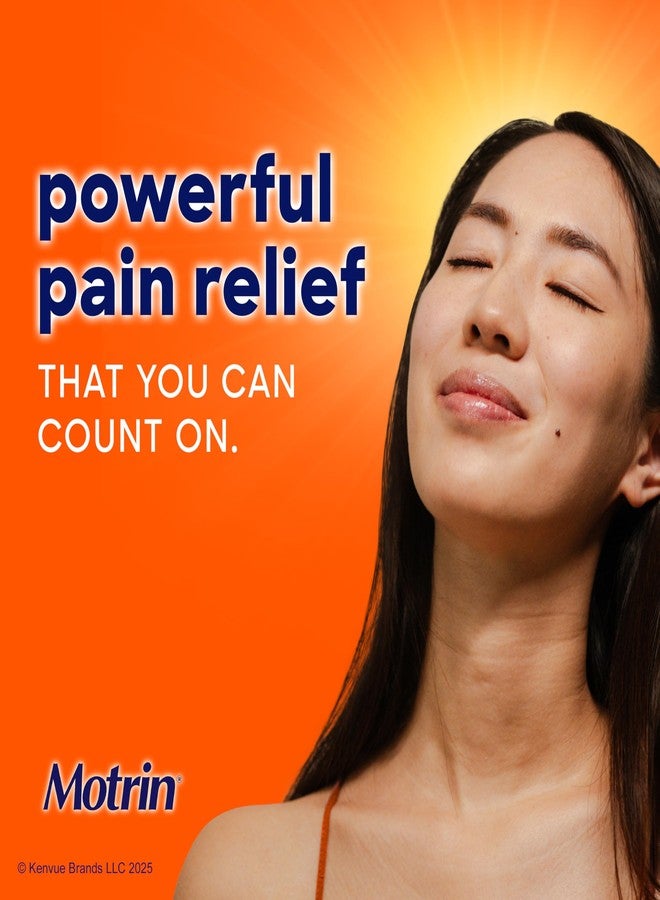 Motrin IB, Ibuprofen 200mg Tablets, NSAID Pain Reliever & Fever Reducer for Headache, Backache, Muscular Aches, & Menstrual Cramps, Over-The-Counter Pain Relief Medicine, 100 ct - Image 2